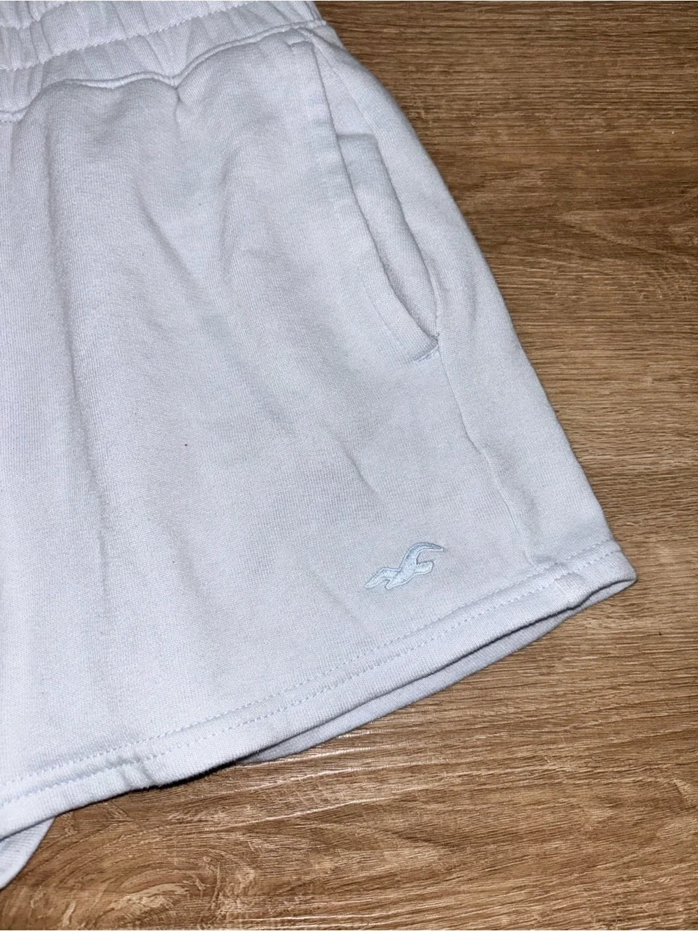 Hollister Navy and White Colorblock Lounge Shorts